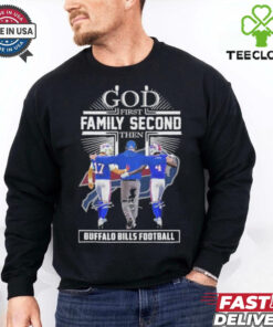 God First Family Second Then Buffalo Bills Josh Allen, James Cook and Sean McDermott Shirt