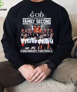 God First Family Second Then Cincinnati Bengals Football Shirt