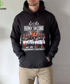 God First Family Second Then Cincinnati Bengals Football Shirt