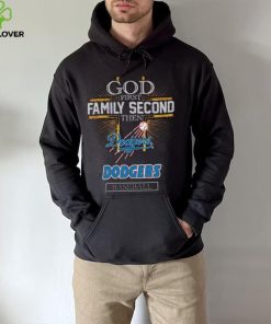 God First Family Second Then Dodgers Basketball Shirt