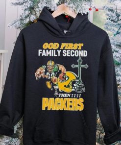 God First Family Second Then Green Bay Packers Shirt