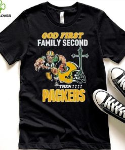 God First Family Second Then Green Bay Packers Shirt