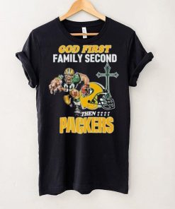 God First Family Second Then Green Bay Packers Shirt