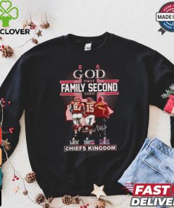 God First Family Second Then Kansas City Chiefs Kingdom T Shirt