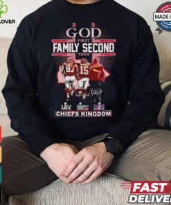 God First Family Second Then Kansas City Chiefs Kingdom T Shirt