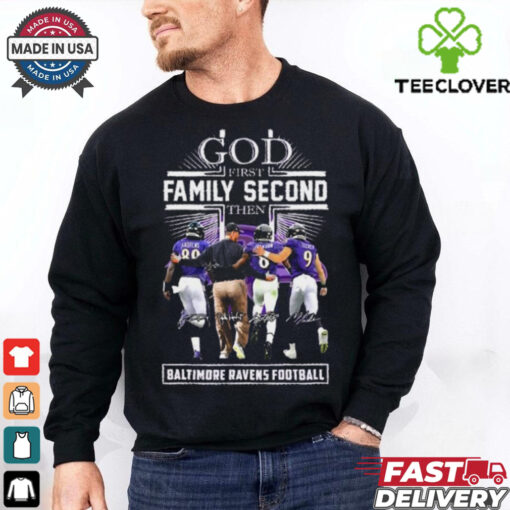 God First Family Second Then Minnesota Vikings Andrews, Jackson, Tucker And Kevin O’Connell Shirt
