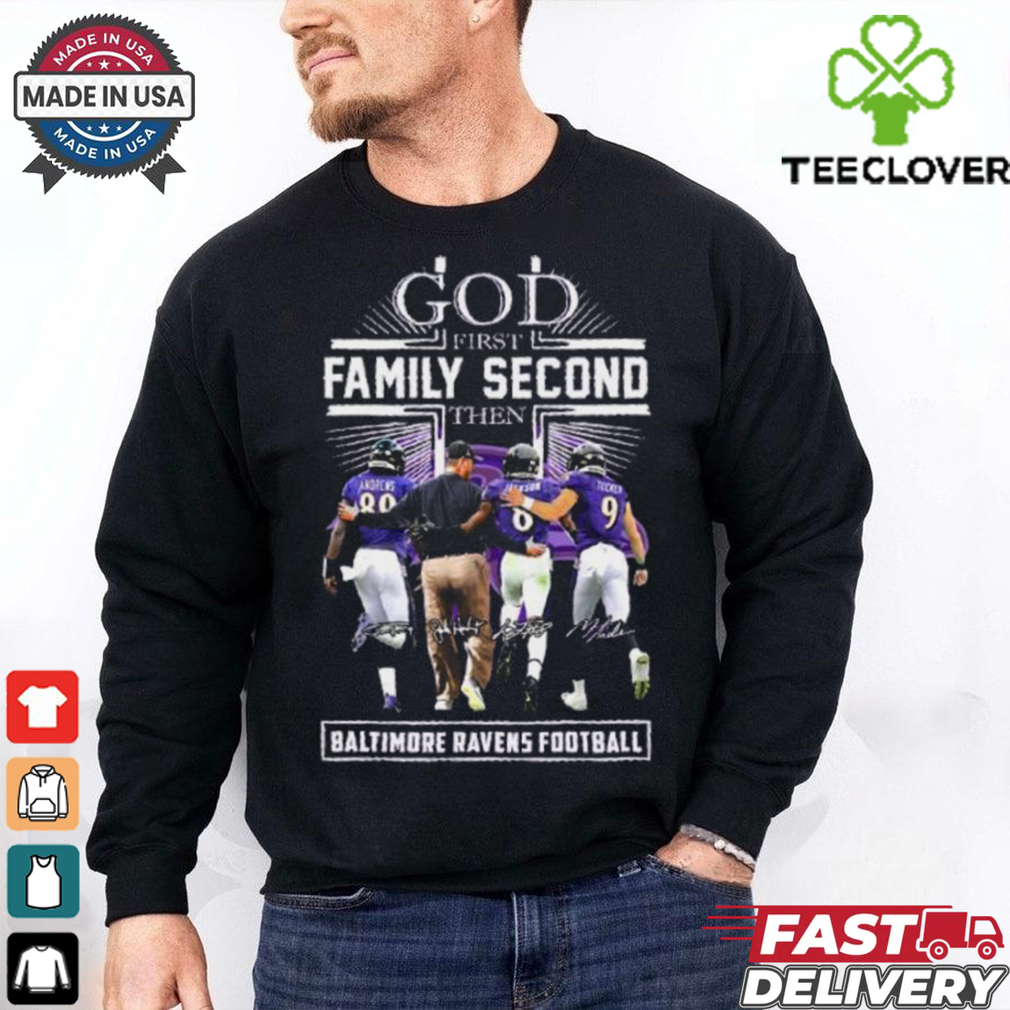 God First Family Second Then Minnesota Vikings Andrews, Jackson, Tucker And Kevin O’Connell Shirt God First Family Second Then Minnesota Vikings Andrews, Jackson, Tucker And Kevin O’Connell Shirt