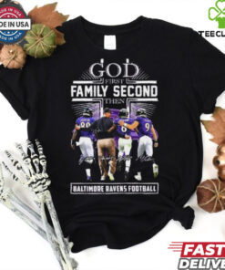God First Family Second Then Minnesota Vikings Andrews, Jackson, Tucker And Kevin O’Connell Shirt