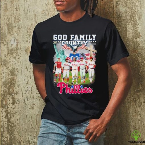 God First Family Second Then Philadelphia Phillies 2024 Signatures Shirt