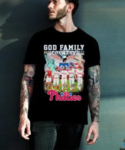 God First Family Second Then Philadelphia Phillies 2024 Signatures Shirt