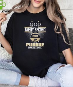 God First Family Second Then Purdue Boilermakers Basketball 2024 shirt