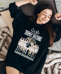 God First Family Second Then Team Sport Purdue Boilermakers T shirt For Fans