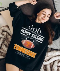 God First Family Second Then Tennessee Volunteers Football logo 2023 hoodie, sweater, longsleeve, shirt v-neck, t-shirt