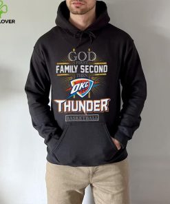 God First Family Second Then Thunder Basketball Shirt