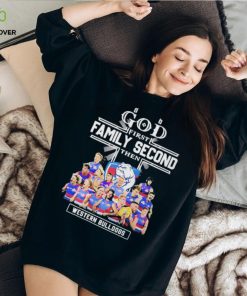 God First Family Second Then Western Bulldogs Teams T shirt For Fans