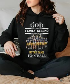 God First Family Second then Notre Dame Football 2023 Shirt 2 God First Family Second then Notre Dame Football 2023 Shirt