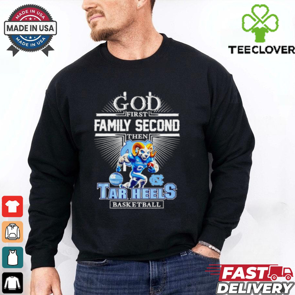 God Frist Family Secon Then North Carolina Tar Heels mascot shirt God Frist Family Secon Then North Carolina Tar Heels mascot shirt