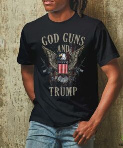 God Guns And Trump 2nd Amendment Flag AR15 American Flag T Shirt