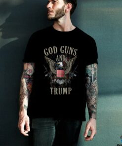 God Guns And Trump 2nd Amendment Flag AR15 American Flag T Shirt