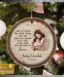 God Loves In Heaven Custom Ornament