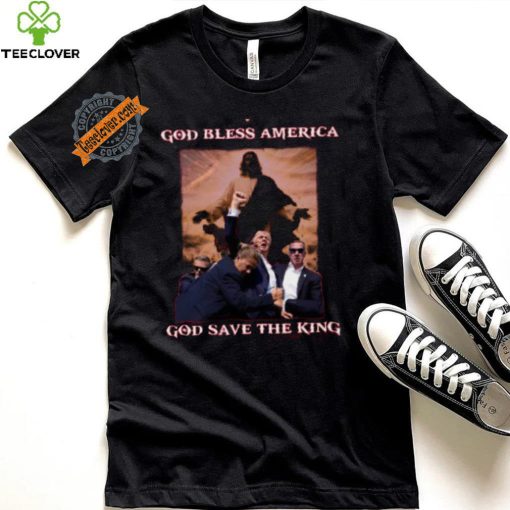 God Save The King Shirt Trump Shirt Never Surrender Tee Trump Shooter Shirt Trump Shooting Shirt Trump Shot Shirt