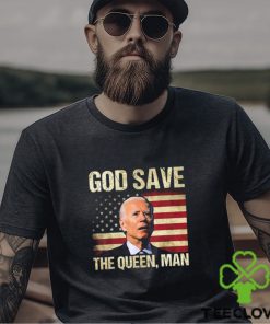 God Save The Queen Funny Joe Biden American Flag Long Sleeves T Shirt