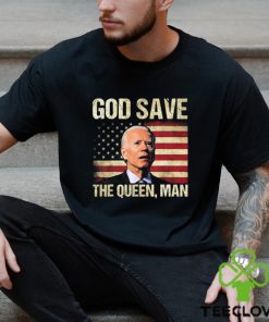 God Save The Queen Funny Joe Biden American Flag Long Sleeves T Shirt
