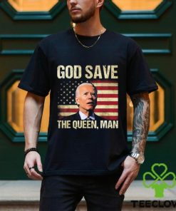 God Save The Queen Funny Joe Biden American Flag Long Sleeves T Shirt