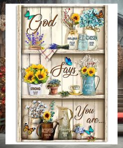 God Says You Are Vertical Poster
