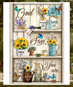 God Says You Are Vertical Poster