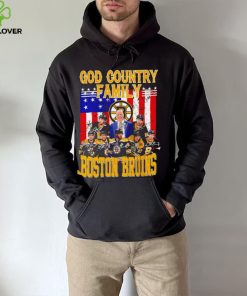 God country family Boston Bruins American flag 2023 signature shirt