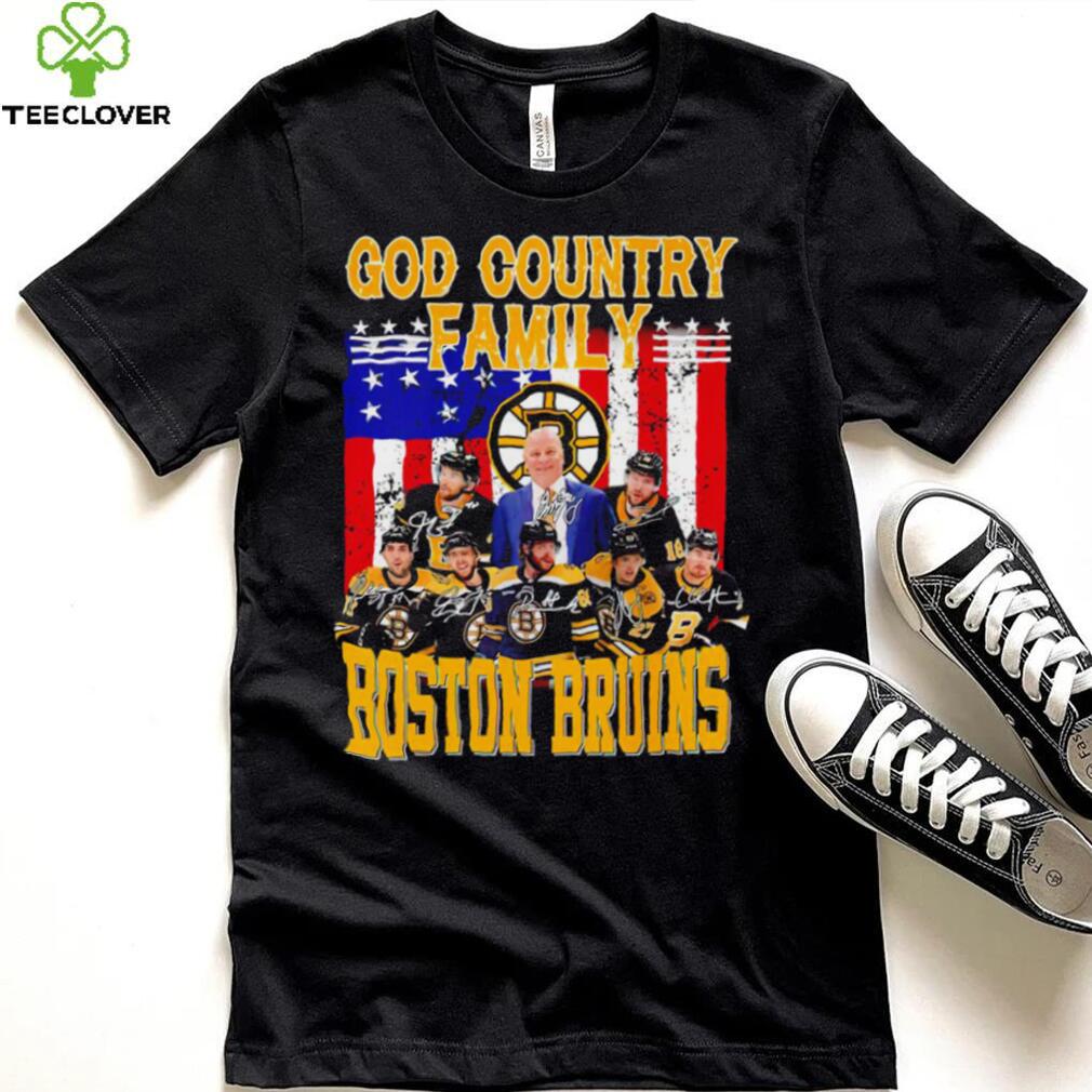 God country family Boston Bruins American flag 2023 signature shirt God country family Boston Bruins American flag 2023 signature shirt