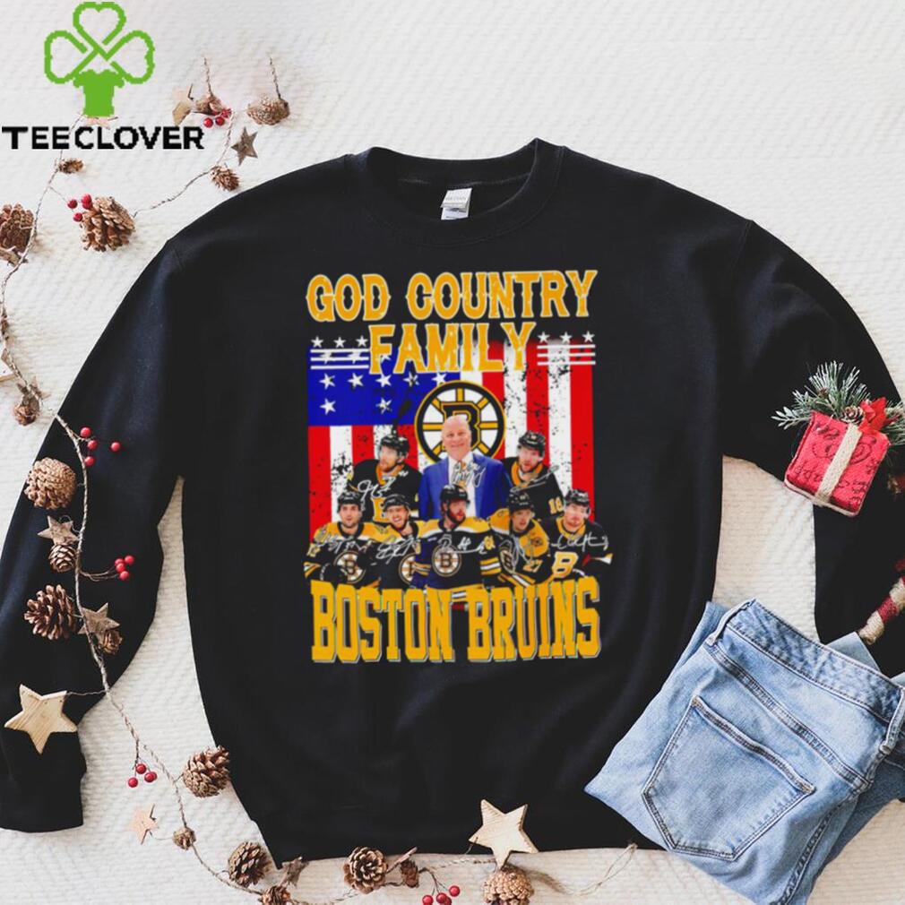 God country family Boston Bruins American flag 2023 signature shirt God country family Boston Bruins American flag 2023 signature shirt