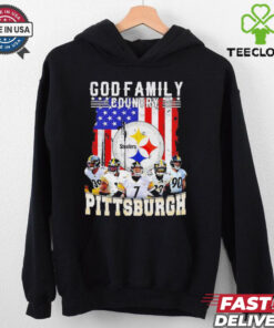God family Country Pittsburgh Steelers American flag shirt