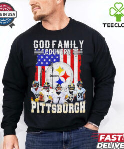 God family Country Pittsburgh Steelers American flag shirt