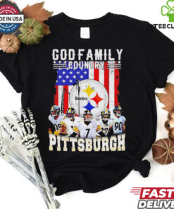 God family Country Pittsburgh Steelers American flag shirt