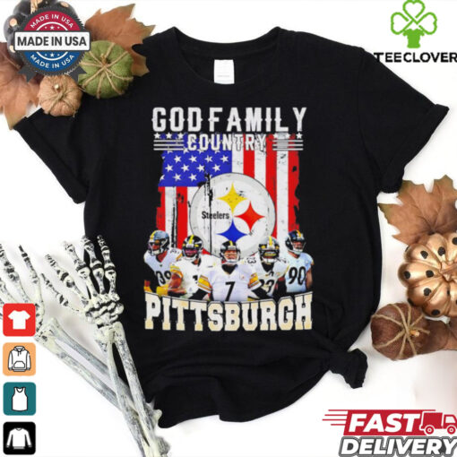 God family Country Pittsburgh Steelers American flag shirt