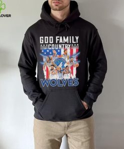 God family country Minnesota timberwolves signatures America flag hoodie, sweater, longsleeve, shirt v-neck, t-shirt