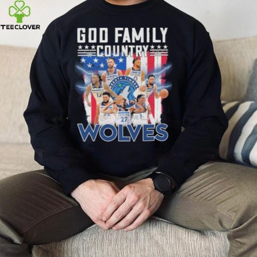 God family country Minnesota timberwolves signatures America flag hoodie, sweater, longsleeve, shirt v-neck, t-shirt