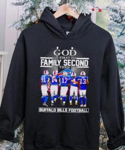 God first family second then Buffalo Bills football signatures hoodie, sweater, longsleeve, shirt v-neck, t-shirt