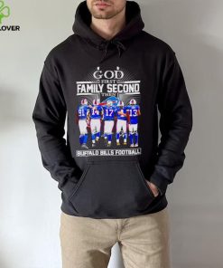 God first family second then Buffalo Bills football signatures hoodie, sweater, longsleeve, shirt v-neck, t-shirt