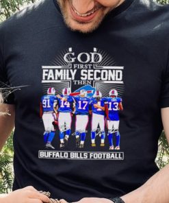 God first family second then Buffalo Bills football signatures hoodie, sweater, longsleeve, shirt v-neck, t-shirt