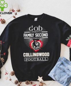 God first family second then Collingwood Football Club football 2024 shirt