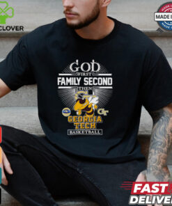 God first family second then Georgia Tech basketball mascot shirt