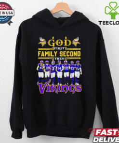 God first family second then Minnesota Vikings players shirt