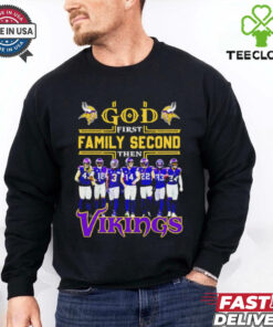 God first family second then Minnesota Vikings players shirt
