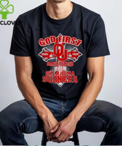 The **God First, Family Second, Then Oklahoma Sooners Shirt** highlights the priorities of faith, family, and love for the Oklahoma Sooners. This shirt is perfect for fans who want to express their values while showing support for their team in a stylish and meaningful way.