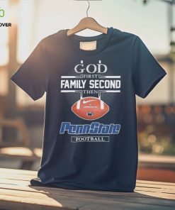 God first family second then Penn State Nittany Lions Football logo 2023 hoodie, sweater, longsleeve, shirt v-neck, t-shirt