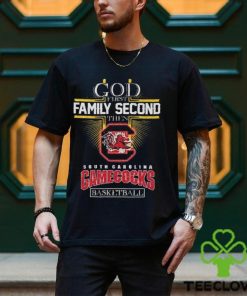 God first family second then South Carolina Gamecocks basketball glitter hoodie, sweater, longsleeve, shirt v-neck, t-shirt