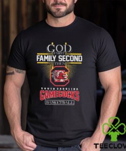 God first family second then South Carolina Gamecocks basketball glitter hoodie, sweater, longsleeve, shirt v-neck, t-shirt